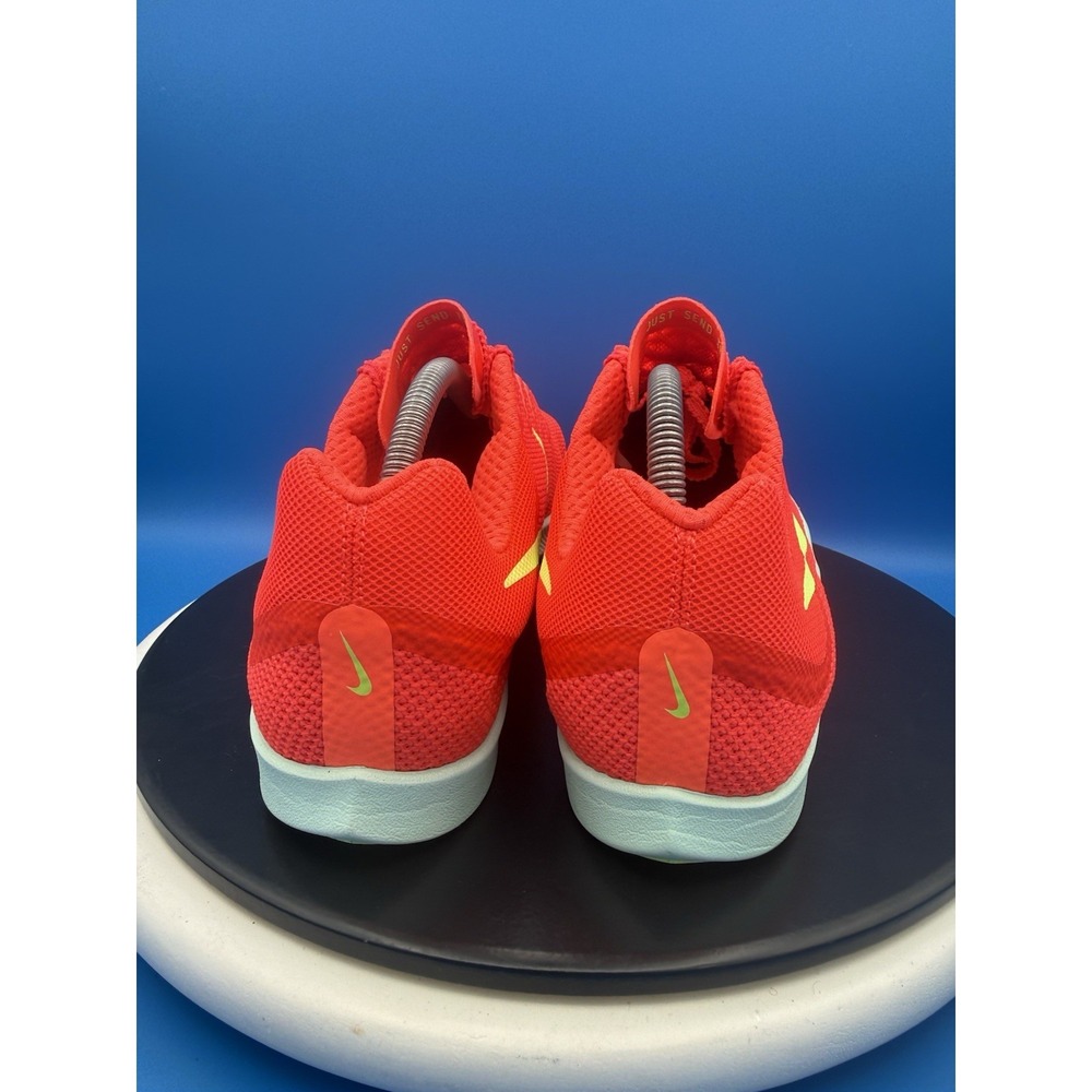 Nike Zoom Rival Distance Mens Sz 10.5 Crimson Barely Volt Track Shoes FZ9653-600 - Picture 6 of 10